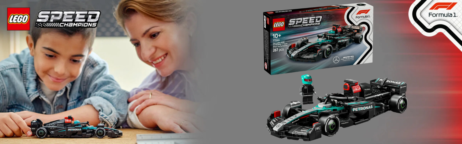 LEGO Speed Champions Mașina de curse Mercedes AMG F1 W15